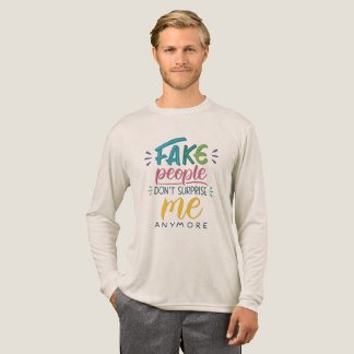 Gefälschte Menschen überraschen mich nicht mehr Tri-Blend Shirt