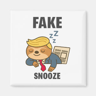 Gefälschter Schlaf Lustiger Trump Faultier  Magnet