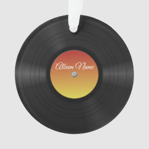 Gefälschtes benutzerdefiniertes Vinyl-Schallplatte Ornament