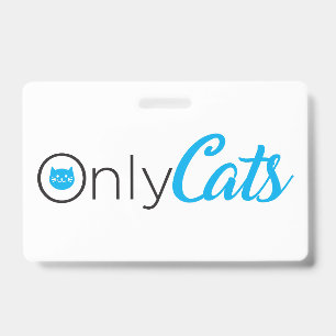 gefälschtes Logo, nur Katzen, süß, lustig Ausweis