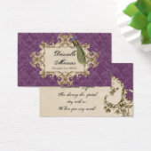 Gefälte Tags, Lila Vintage Pfaue & Etchings (Schreibtisch)