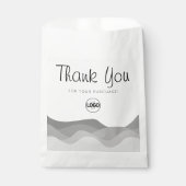 Gefälte Taschen Danke Papiertasche Geschenktütchen (Vorderseite)