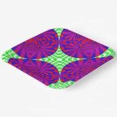 Gefaltete Abmessungen von Kenneth Yoncich Pappteller (Gewinkelt)