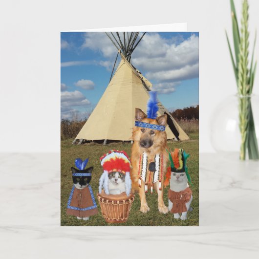 Gefaltete Ankündigungskarte Ankündigung (Vorderseite)