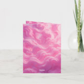 Gefaltete Ankündigungskarte Ankündigung (Rückseite)