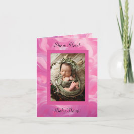 Gefaltete Ankündigungskarte Ankündigung