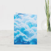 Gefaltete Ankündigungskarte Ankündigung (Rückseite)