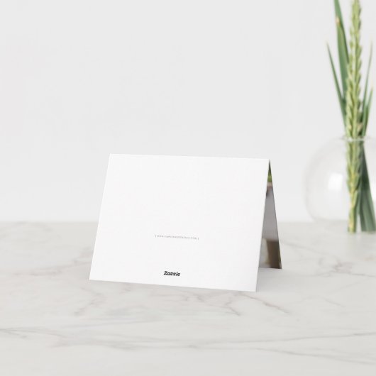 GEFALTETE DANKE Bar mitzvah Gold Skripttyp (Rückseite)