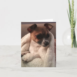 Gefaltete Dankeskarte