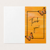 Gefaltete Dankeskarte (Außenseite Aufgefaltet)