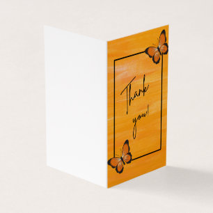 Gefaltete Dankeskarte