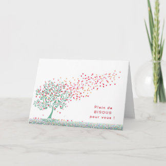 Gefaltete Dankeskarte