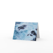 Gefaltete Dankeskarte. Cinque Terre, Italien