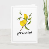 Gefaltete Dankeskarten Dankeskarte (Vorderseite)