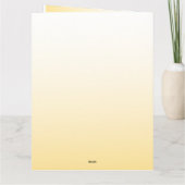 Gefaltete Dankeskarten Dankeskarte (Rückseite)