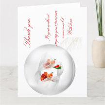 Gefaltete Dankeskarten