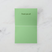 Gefaltete Dankeskarten Dankeskarte (Innenseite)