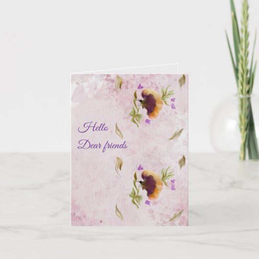 Gefaltete Einladung (Vorderseite)