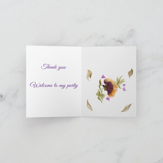 Gefaltete Einladung (Innenseite)