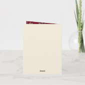 Gefaltete Einladung (Rückseite)