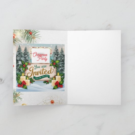 Gefaltete Einladung Chrismas (Innenseite)