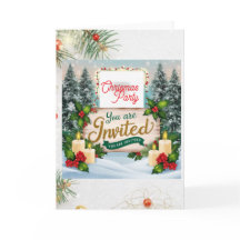 Gefaltete Einladung Chrismas