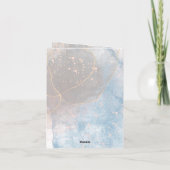 Gefaltete Feiertagskarte (Rückseite)