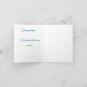 Gefaltete Feiertagskarte (Innenseite)