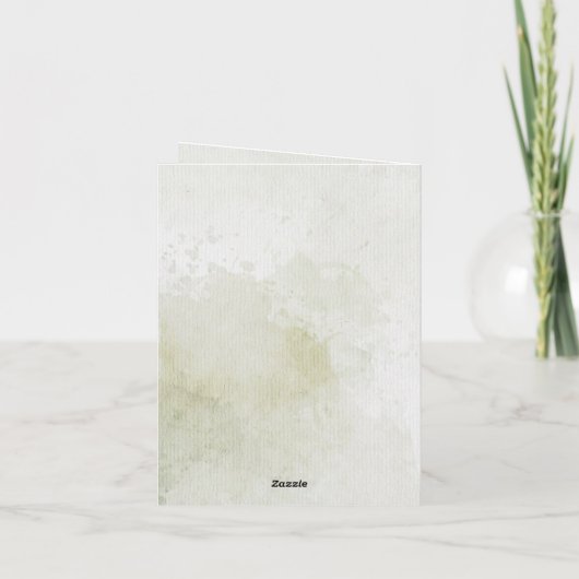 Gefaltete Feiertagskarte (Rückseite)