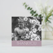 GEFALTETE GRUSSKARTE: Dankeschön: BUDDHA Dankeskarte (Stehend Vorderseite)