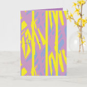 Gefaltete Grußkarte Karte (Gelbe Blume)