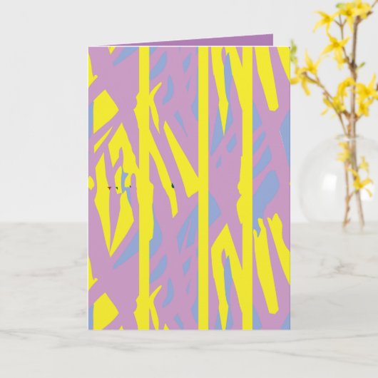 Gefaltete Grußkarte Karte (Gelbe Blume)