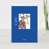Gefaltete Grußkarte Karte (Rückseite)