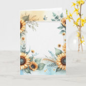 Gefaltete Grußkarte Karte (Gelbe Blume)