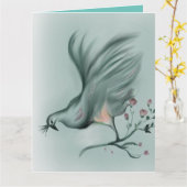 Gefaltete Grußkarten Karte (Gelbe Blume)