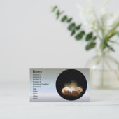 Gefaltete Hände, die Licht halten Visitenkarte (Stehend Vorderseite)