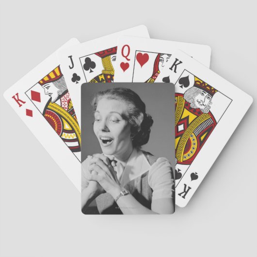 Gefaltete Hände Spielkarten (Rückseite)