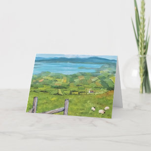 Gefaltete irische Festtagskarte Irland Feiertagskarte