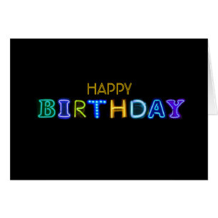 Gefaltete Karte Gruß ALLES GUTE ZUM GEBURTSTAG