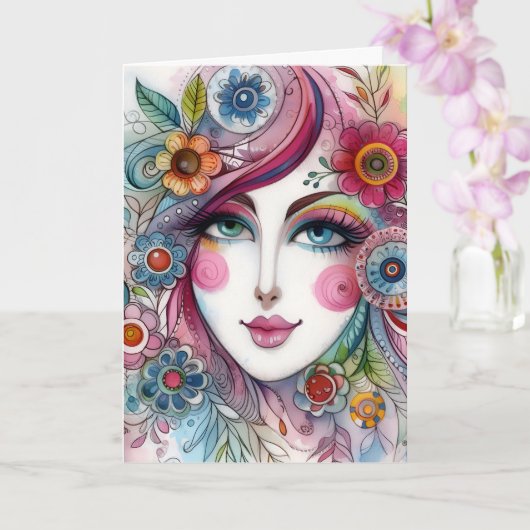 Gefaltete Launische Karte (Orchidee)