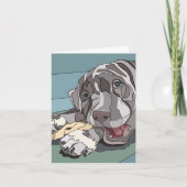 Gefaltete Mitteilungskarte (Vorderseite)