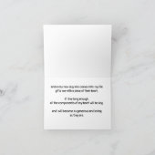 Gefaltete Mitteilungskarte (Innenseite)