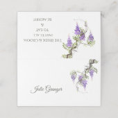 Gefaltete Platzkarte (Außenseite Aufgefaltet)