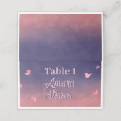 Gefaltete Platzkarte (Außenseite Aufgefaltet)