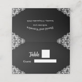 Gefaltete Platzkarte (Außenseite Aufgefaltet)