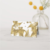 Gefaltete Platzkarte (Rückseite)