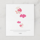 Gefaltete Platzkarte (Außenseite Aufgefaltet)