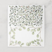 Gefaltete Platzkarte (Außenseite Aufgefaltet)