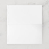 Gefaltete Platzkarte, Faltstil: Horizontal, Papier Platzkarte (Außenseite Aufgefaltet)