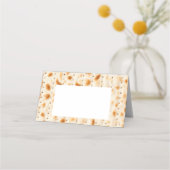 Gefaltete Platzkarte, Faltstil: Horizontal, Papier Platzkarte (Vorderseite)